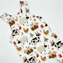 Load image into Gallery viewer, Festive Farm Footed Romper
