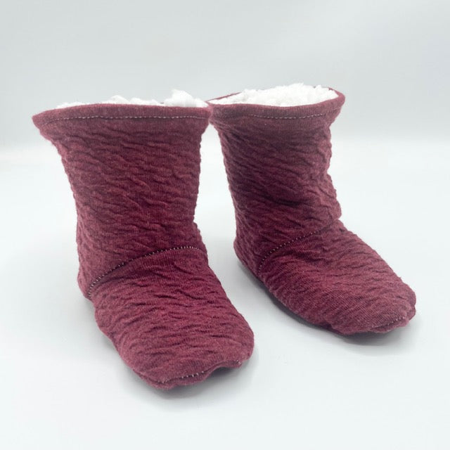 Berry Knit Winter Booties