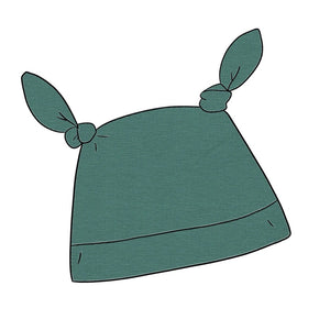 Plain Green Double Knot Hat